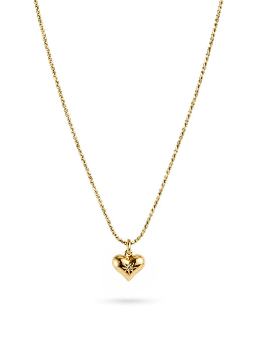 ​​Welch Gold Kaplama Çelik Minimal Kalp Kolye  Welch Gold Kaplama Çelik Minimal Kalp Kolye  - WELCH 