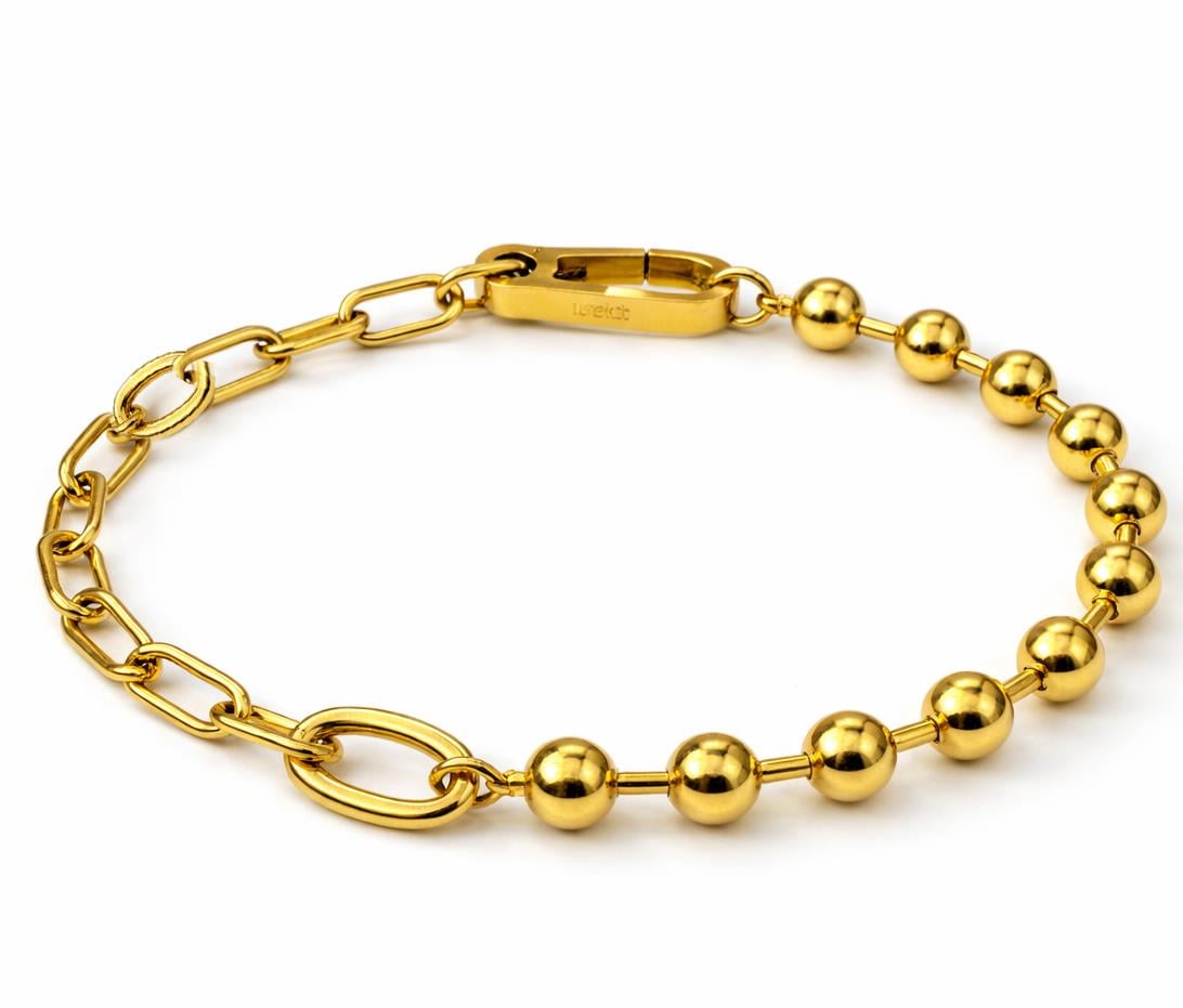 Welch Gold Renk Farklı Zincirli Bileklik Welch Gold Renk Farklı Zincirli Bileklik ve Bileklik Modelleri - WELCH 