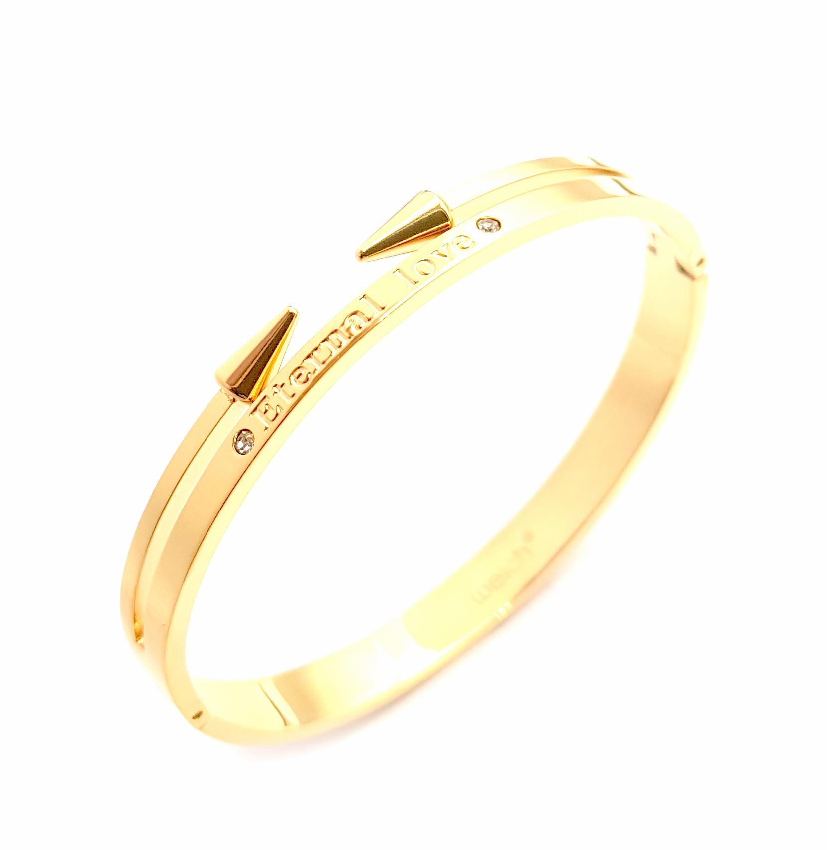 Welch Gold Taşlı Çelik Bileklik