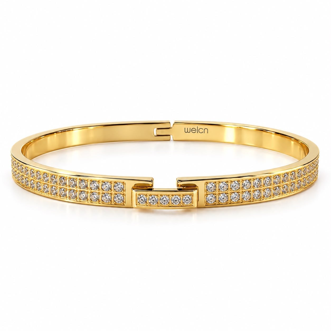 Welch Gold Taşlı Çelik Bileklik