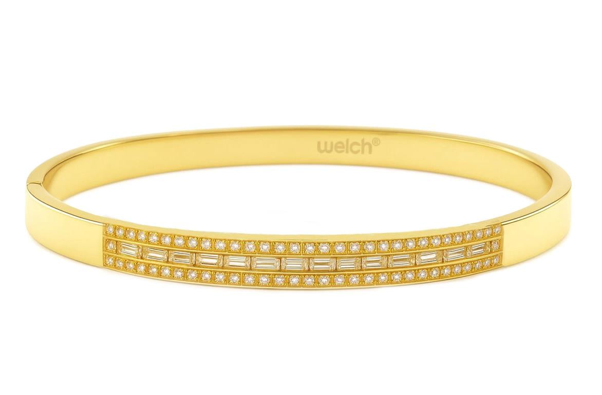 Welch Gold Taşlı Çelik Bileklik