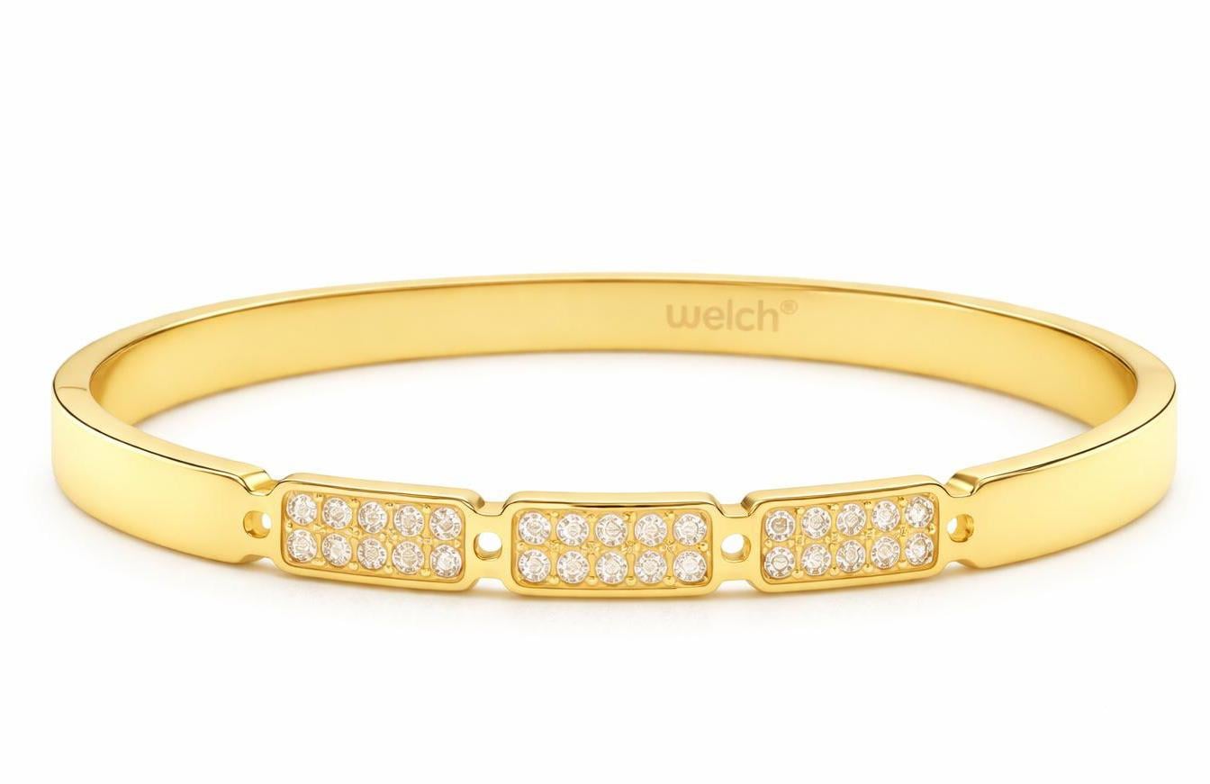 Welch Gold Taşlı Çelik Bileklik Welch Gold Taşlı Çelik Bileklik Modelleri ve Bileklik Fiyatları - WELCH 