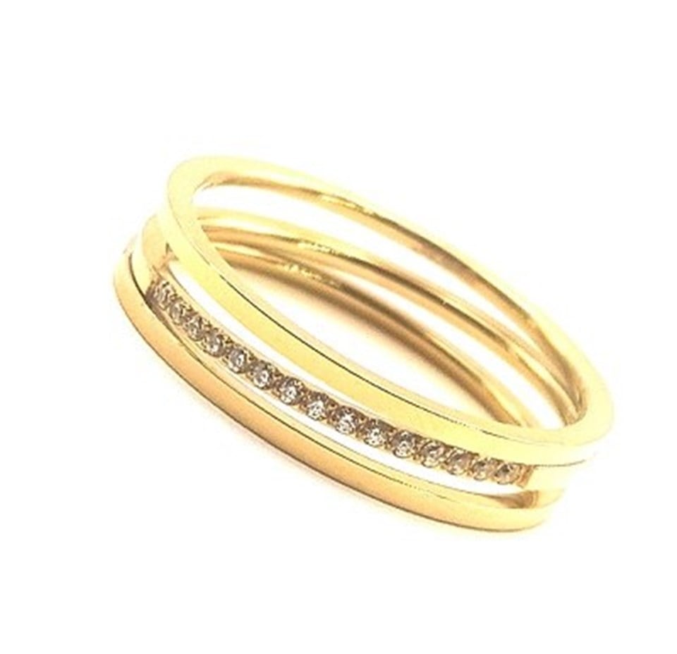 Welch Gold Taşlı Çelik Yüzük