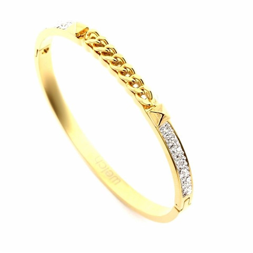 Welch Gold Taşlı Kadın Çelik Bileklik
