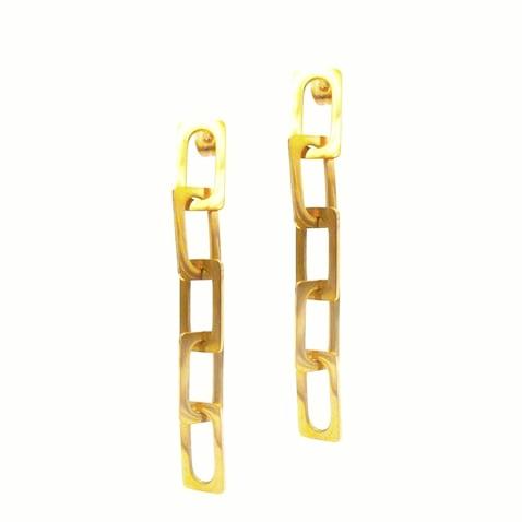 Welch Kadın Çelik Gold Küpe