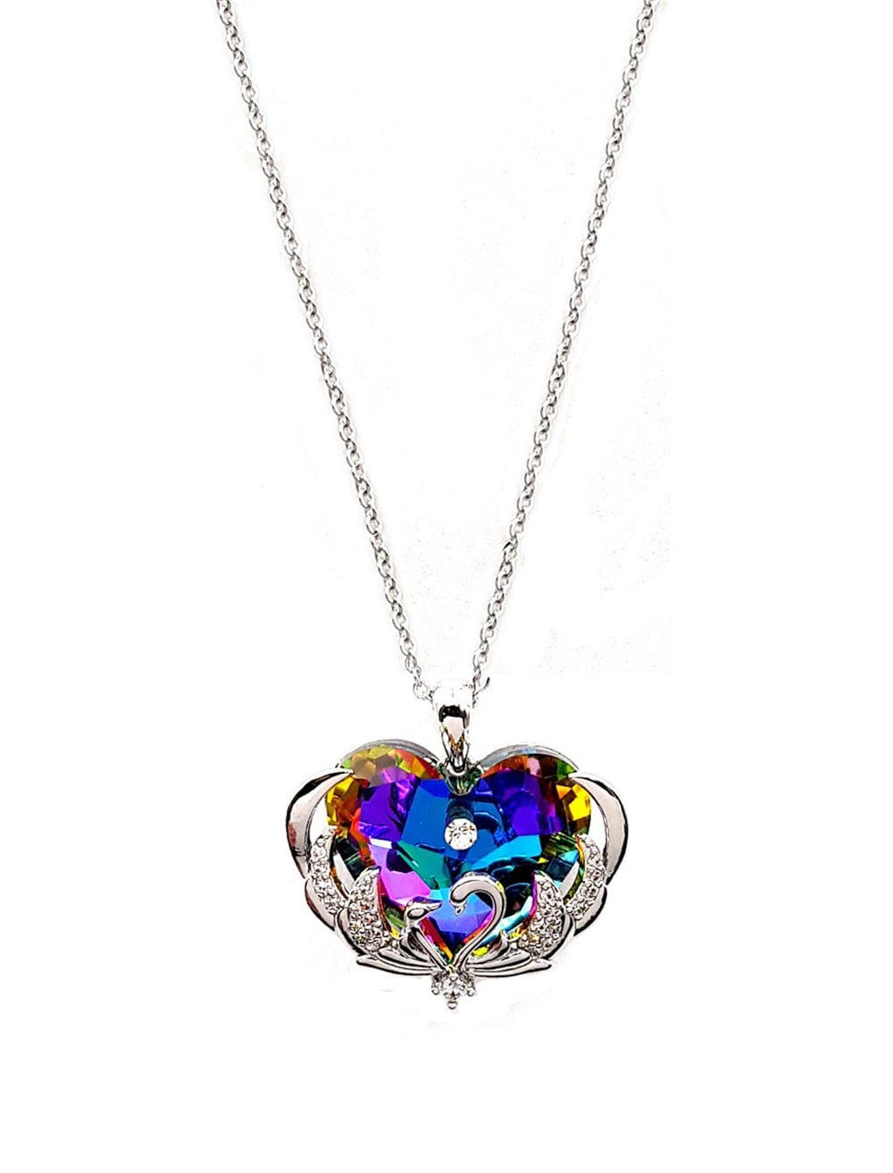 Welch Kalpli Swarovski Taşlı Kolye