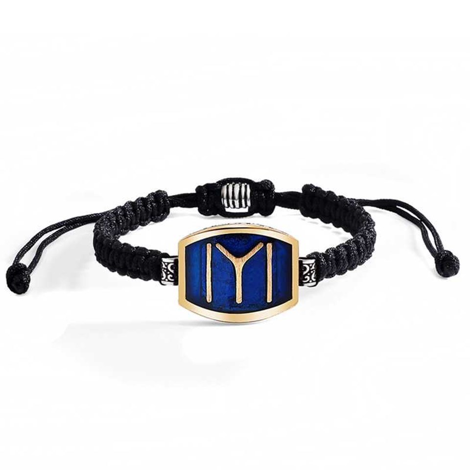 Welch Mavi Kayı Boyu Erkek Gümüş Bileklik