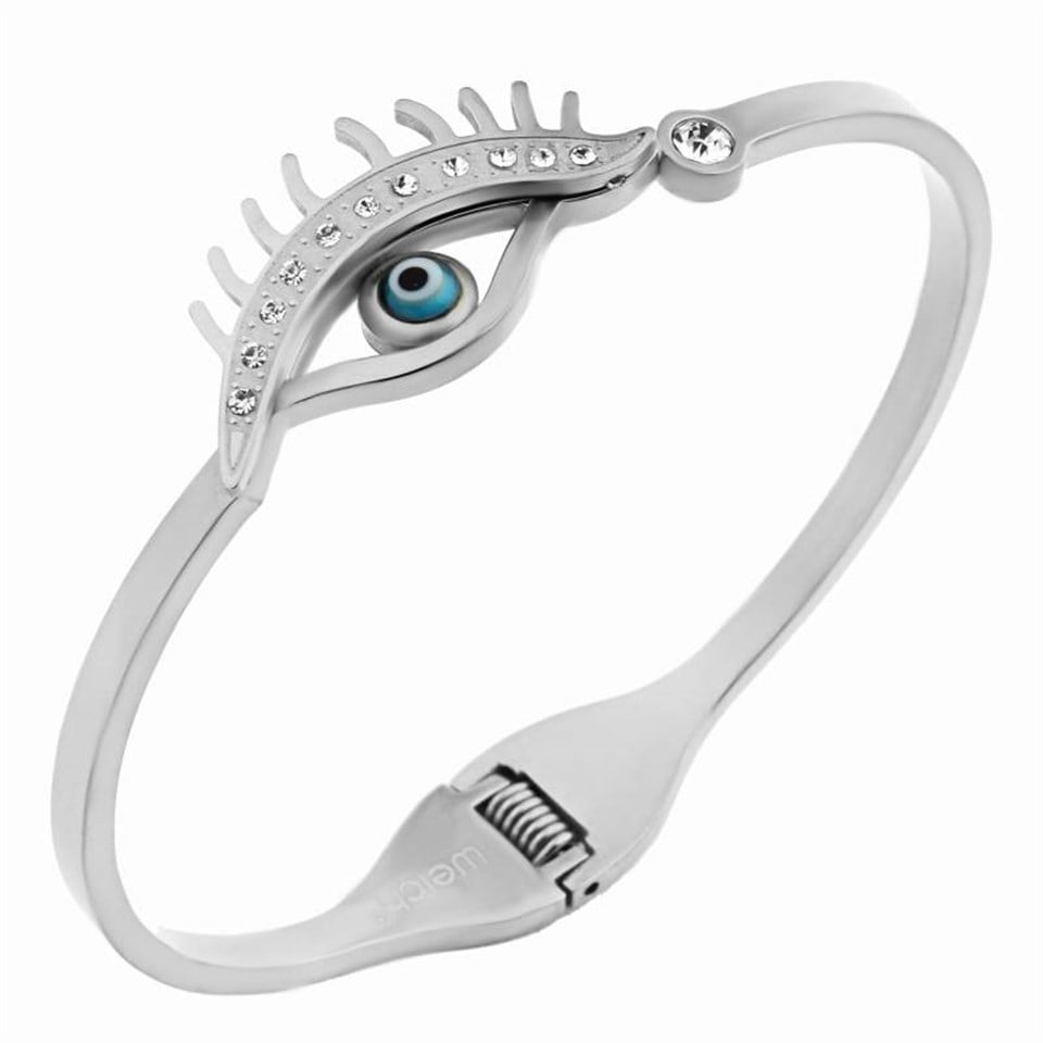 Welch Evil Eye Womens Steel Bracelet
