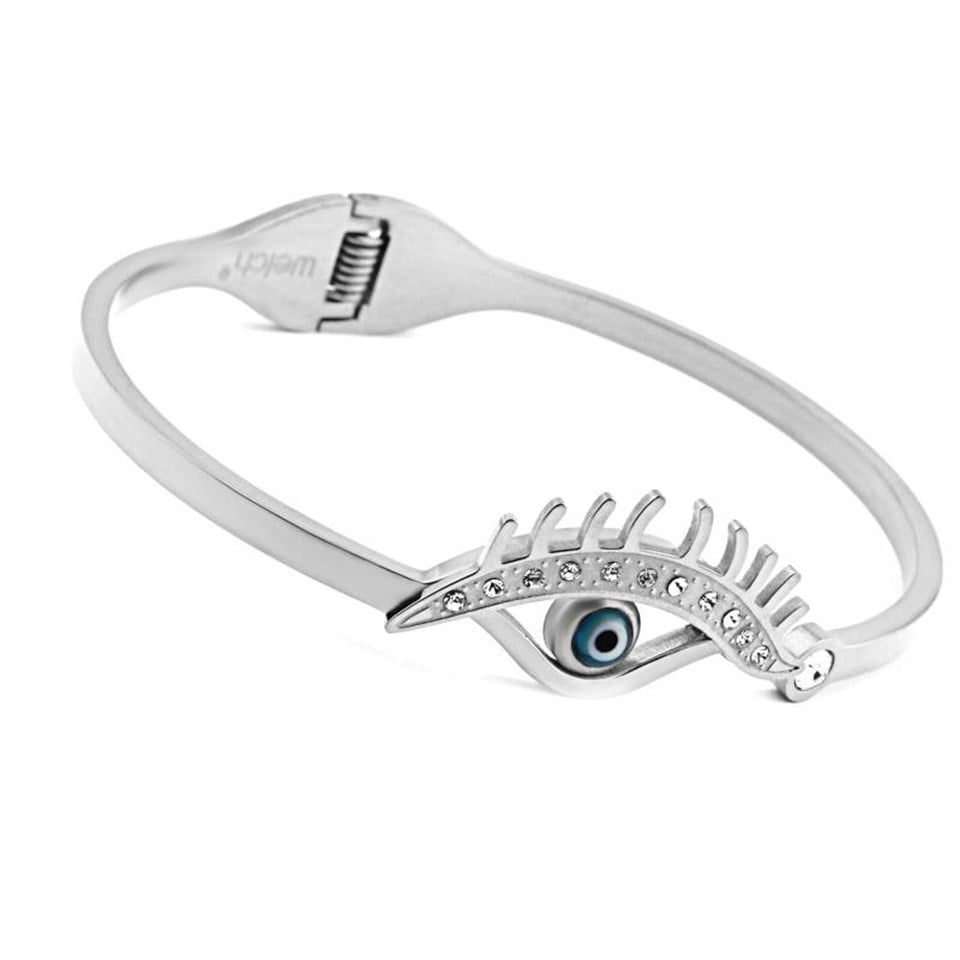Welch Evil Eye Womens Steel Bracelet