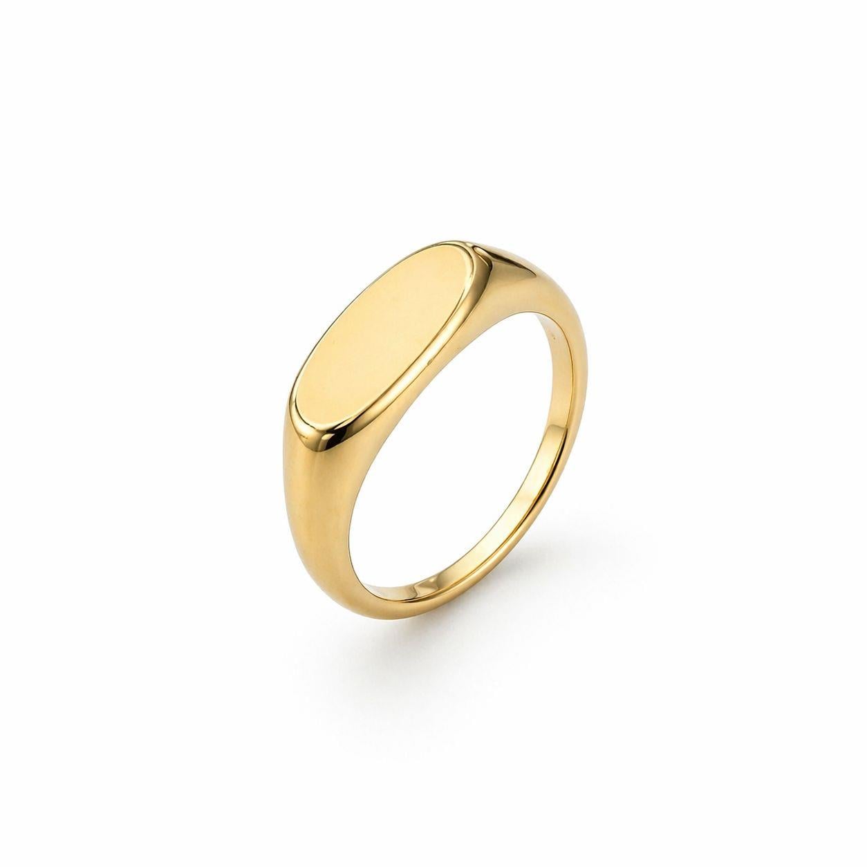 Welch Nova Mühür (Signet) Minimal Çelik Yüzük – Gold Kaplama Welch Nova Mühür (Signet) Minimal Çelik Yüzük Gold Kaplama | Kadın Yüzük 