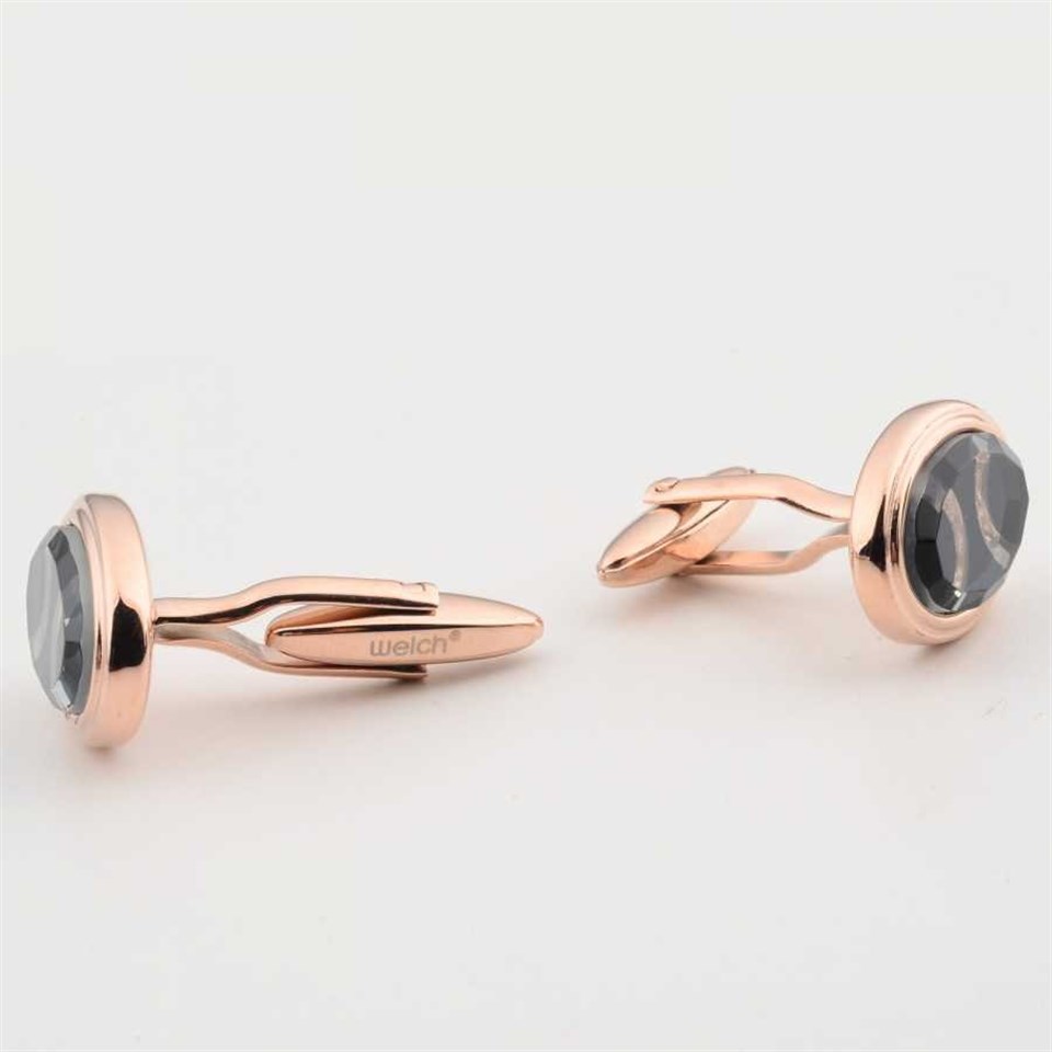 Welch Oval Rose Mens Cufflinks