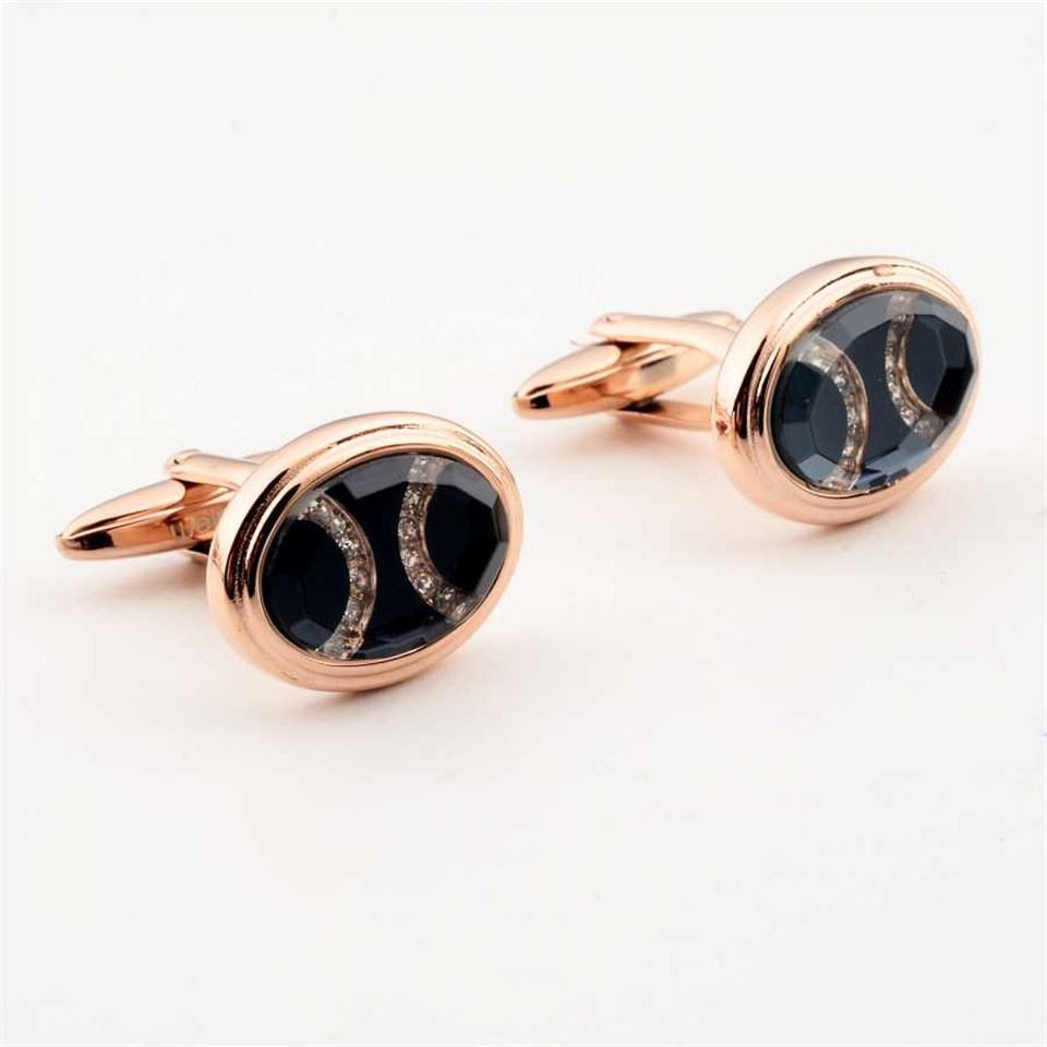 Welch Oval Rose Mens Cufflinks
