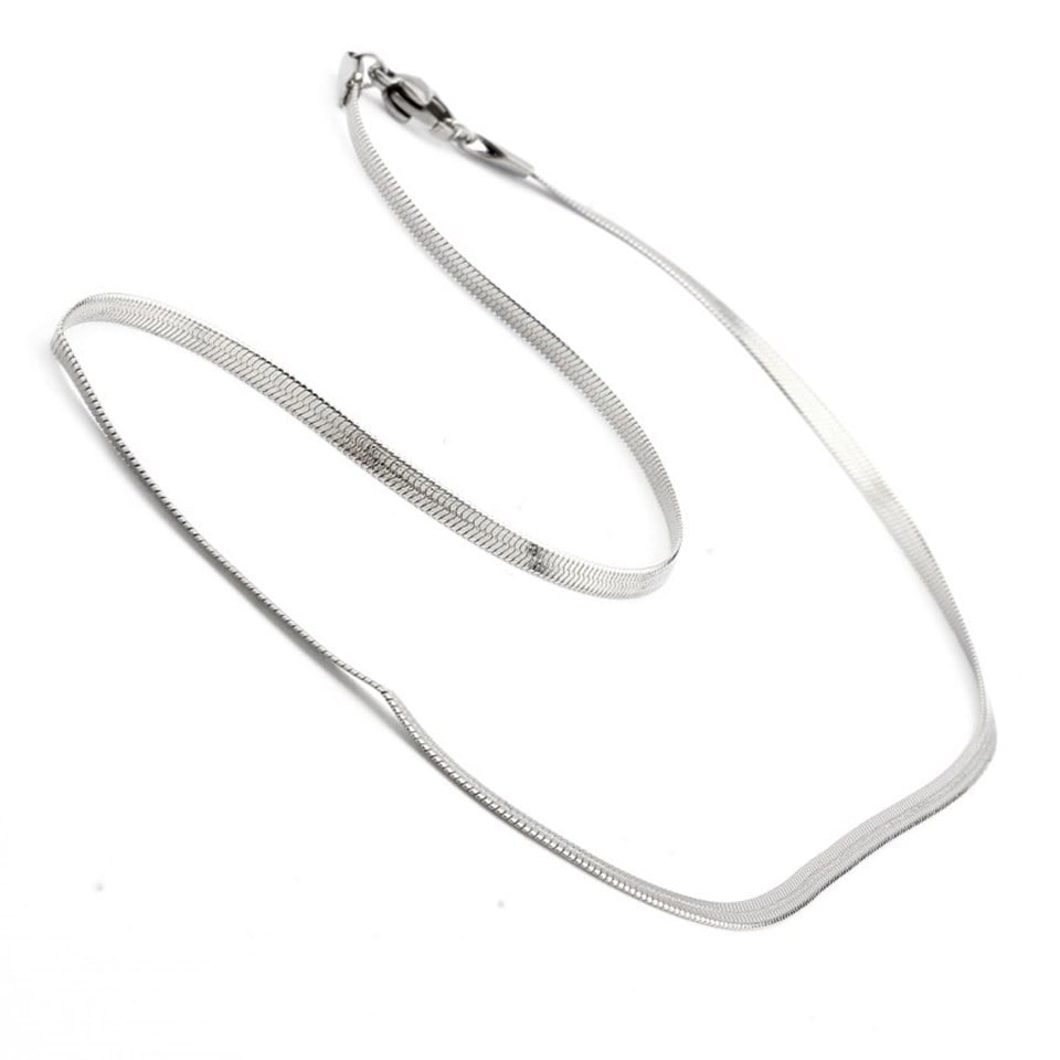 Welch Shiny Chain Womens Steel Necklace