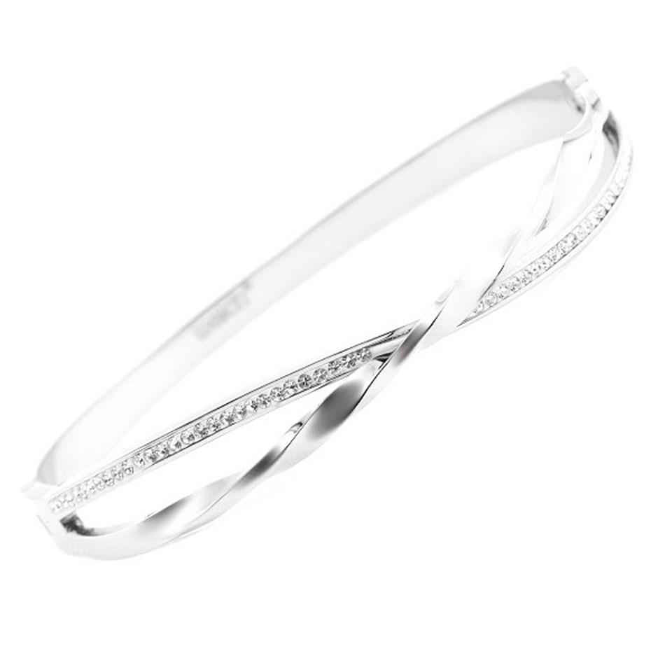 Welch Stone Twist Womens Steel Bracelet