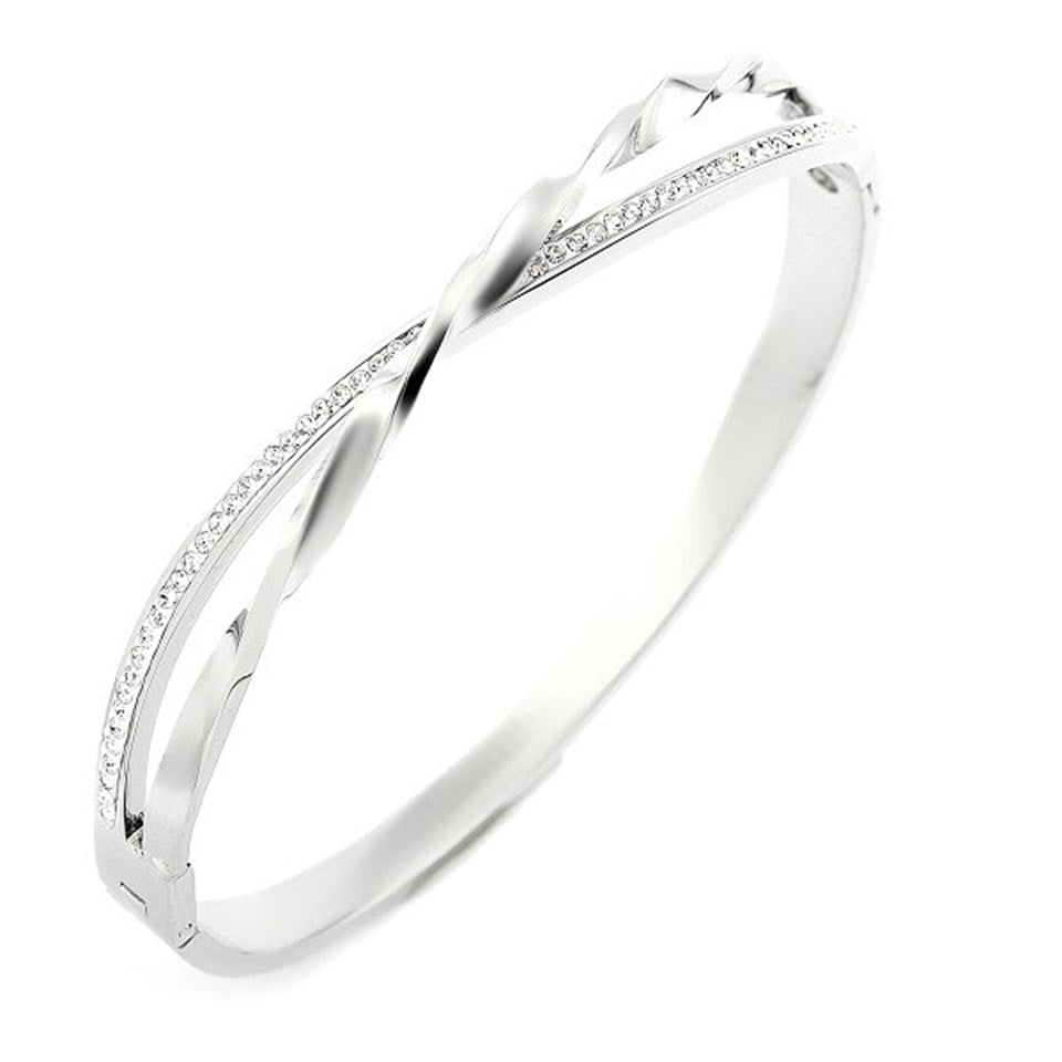 Welch Stone Twist Womens Steel Bracelet