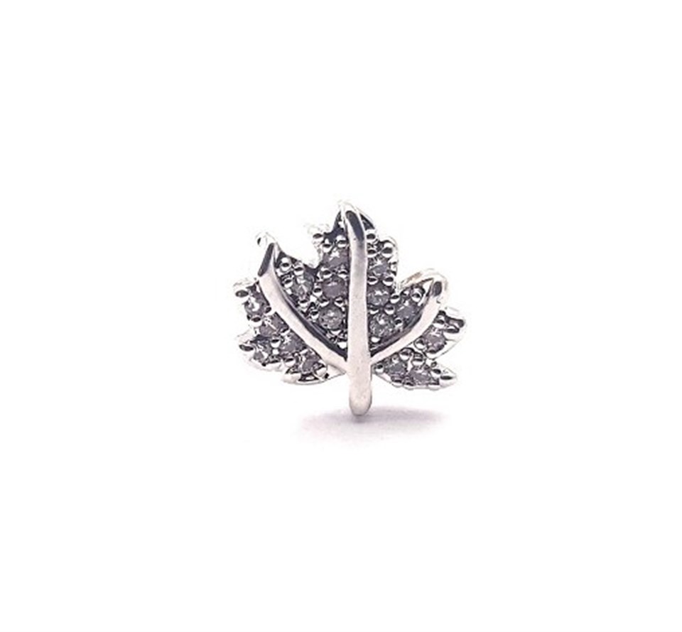 Welch Taşlı Çelik Yaprak Piercing