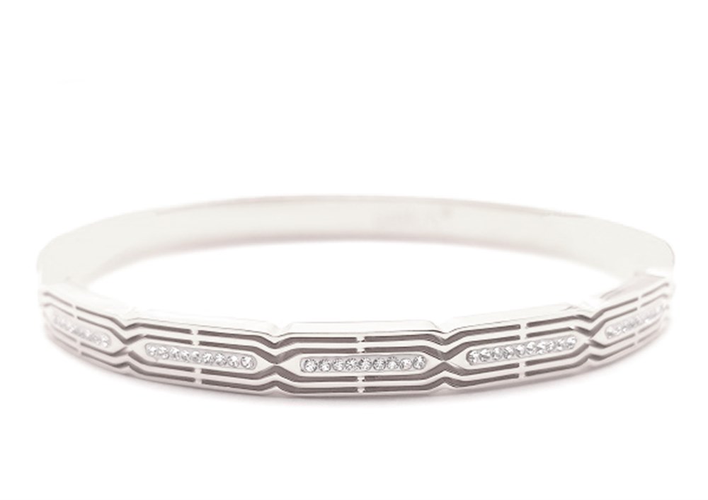 Welch Stone Womens Steel Bracelet