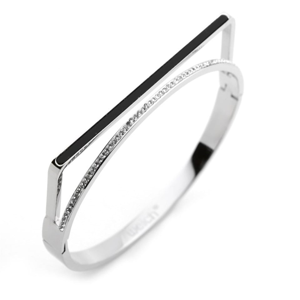 Welch Stone Womens Steel Square Bracelet