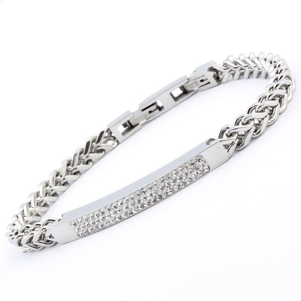Welch Stone Chain Womens Steel Bracelet