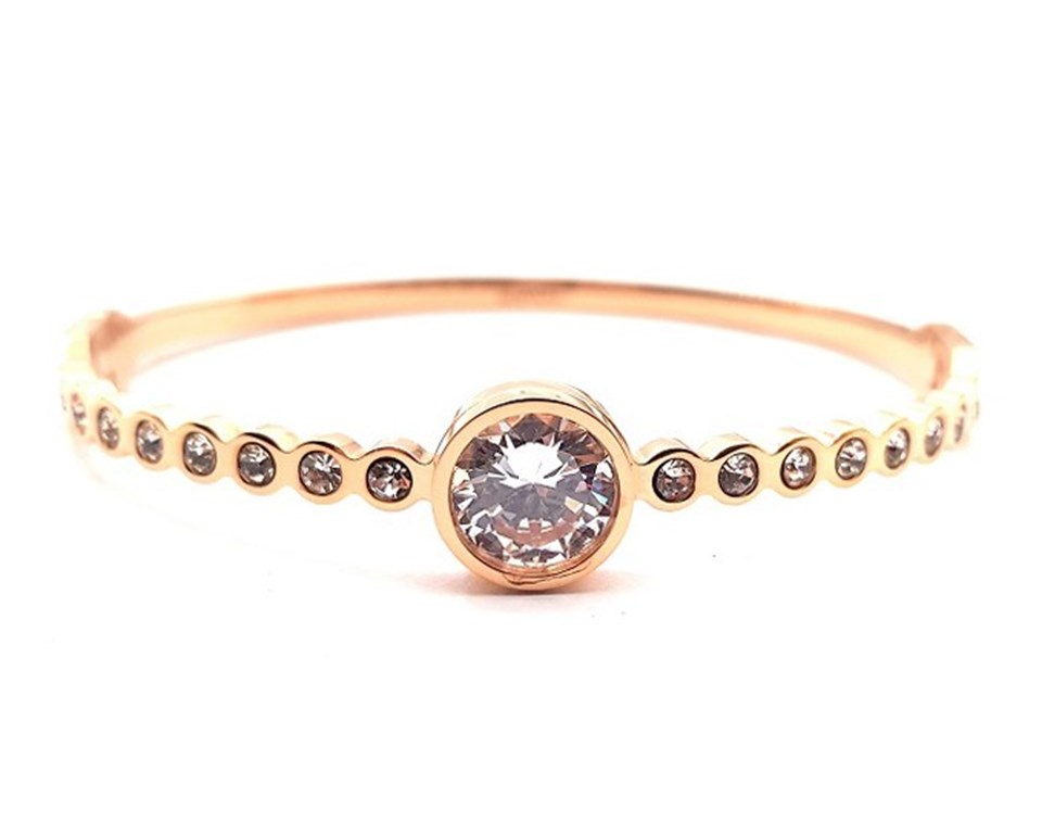 Welch Tek Taşlı Çelik Bileklik