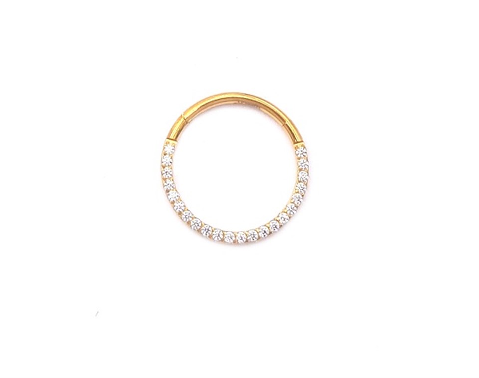 Welch Titanıum Taşlı Halka Piercing