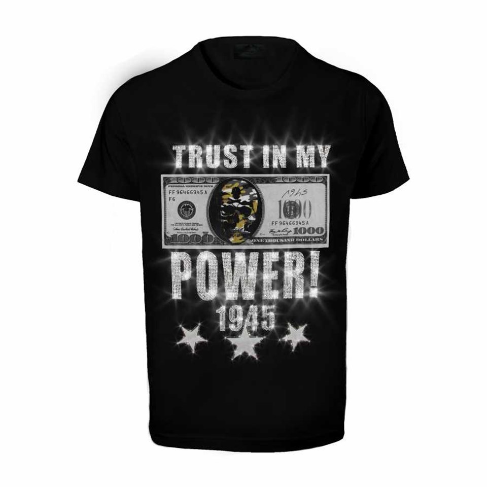Welch U-1945 I Dollar Trust My Strength Skull T-Shirt
