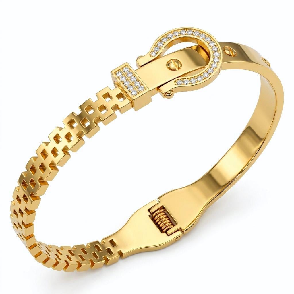 Welch Gold Kemer Çelik Kadın Bileklik Yeni Sezon Bileklik Modelleri - WELCH 