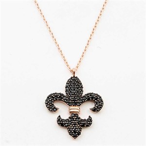 ​Welch in 925 Sterling Silver Flora Flower Nobility Symbol Necklace