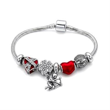 ​Welch Çelik Aşk Eros Kalp Charm Bileklik