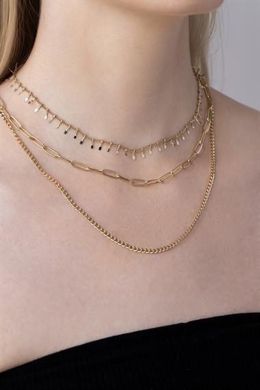 ​Welch Çelik Çoklu Kombin Kolye