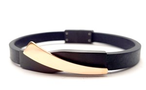 ​​​​​Welch Steel Mens Leather Bracelet