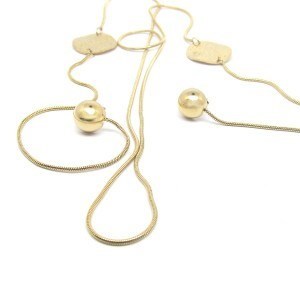 ​​​​​​​​​​​​​​​​​​​​ Welch Çelik Gold Küpeli Kadın Kolye