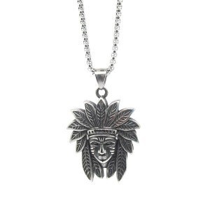 ​​​​​​​​​​​​​​​​Welch Çelik Maya Kızılderili Kolye