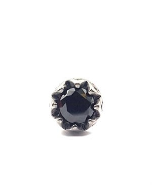 ​​Welch Steel Black Stone Mens Earrings