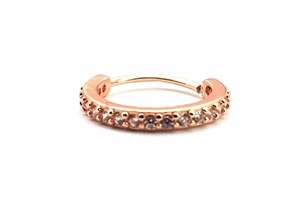 ​​​​​​​​Welch Steel Stone Hoop Nose Ear Piercing