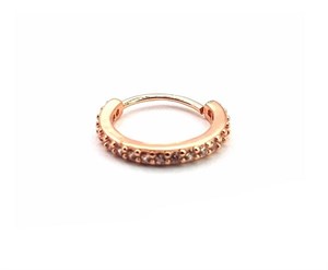 ​​​​​​​​Welch Steel Stone Hoop Nose Ear Piercing