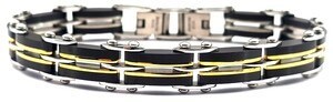 ​​​​​Welch Double Sided Mens Steel Bracelet