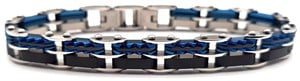 ​​​​​Welch Double Sided Mens Steel Bracelet