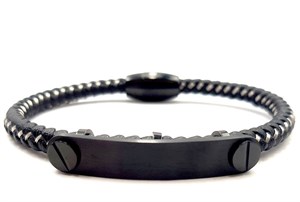 ​​​​Welch Erkek Çelik Deri Bileklik