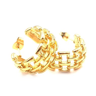 ​​​​​​​Welch Gold Çelik Halka Küpe