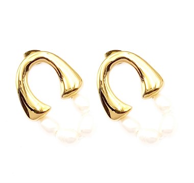 ​​​​​​​Welch Gold Çelik İncili Küpe