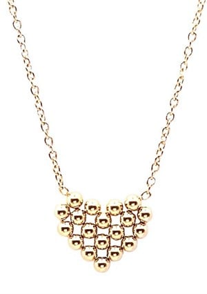 ​Welch Gold Steel Heart Necklace