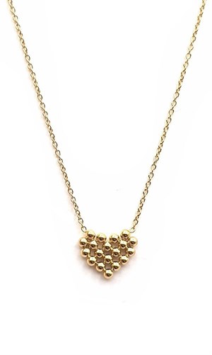 ​Welch Gold Steel Heart Necklace