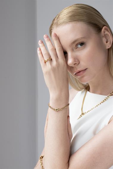 ​​​​Welch Gold Çelik Kalpli Bileklik