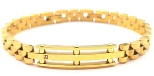 ​​Welch Gold Çelik Taşlı Bileklik