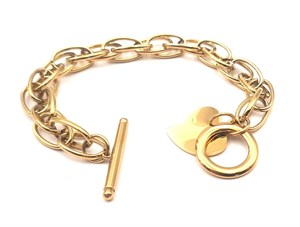 ​Welch Gold Çoklu Zincirli Çelik Yargıcım Bileklik