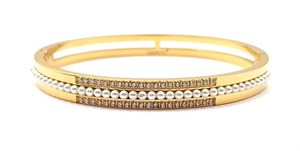 ​​​​​​Welch Gold Pearl Steel Bracelet