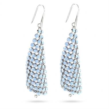 ​Welch Mavi Taşlı Swarovski Küpe