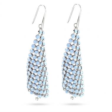 ​Welch Mavi Taşlı Swarovski Küpe