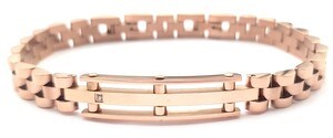 ​​Welch Rose Steel Stone Bracelet